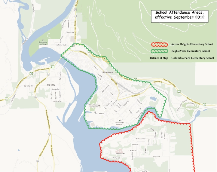 School District #19 Catchment Zones